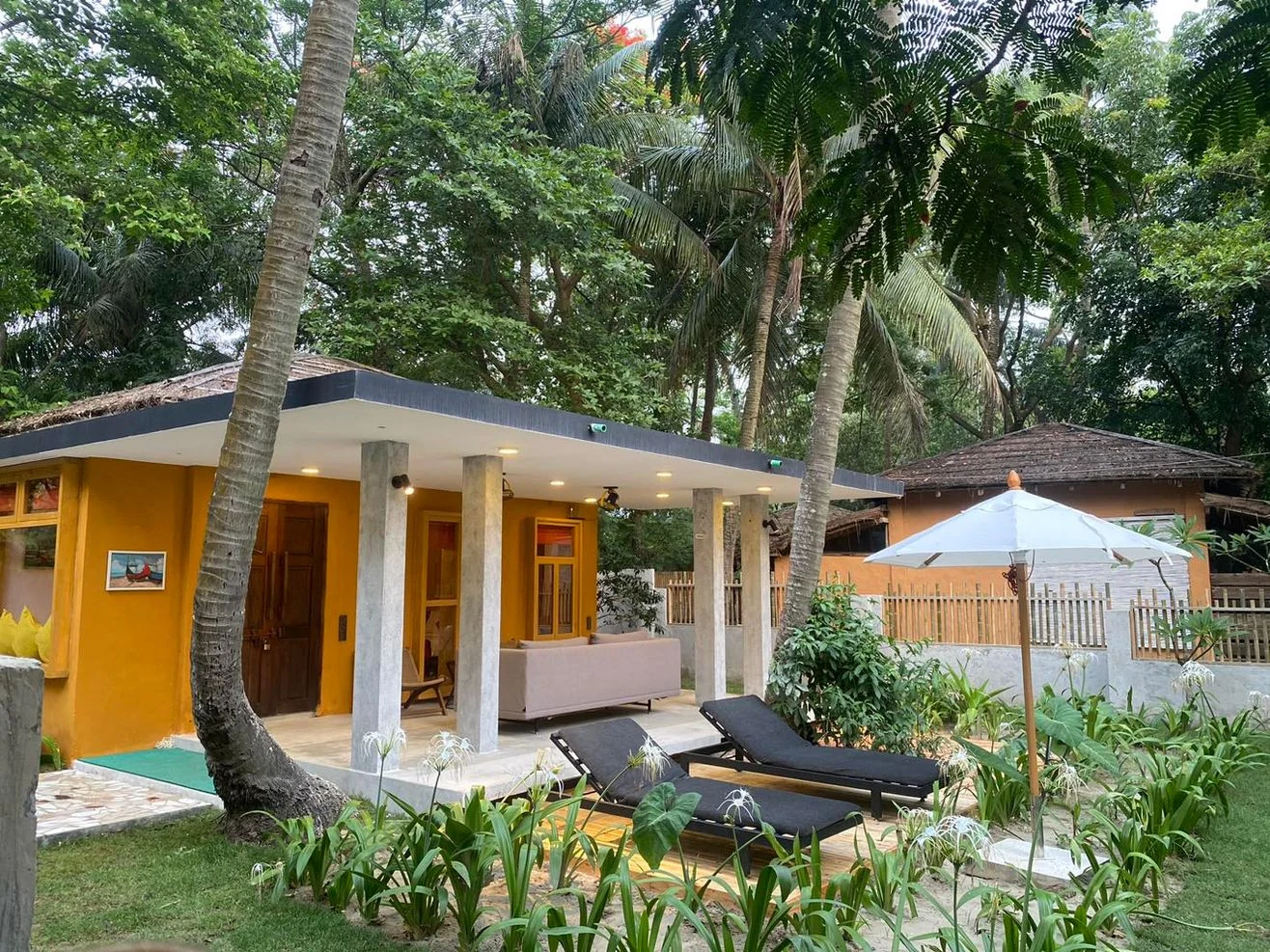 Actual Garden Suite tucked among trees
